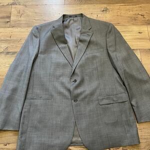 Hart Schaffner Marx Men’s Blazer 50L Gray Plaid – Union Made USA